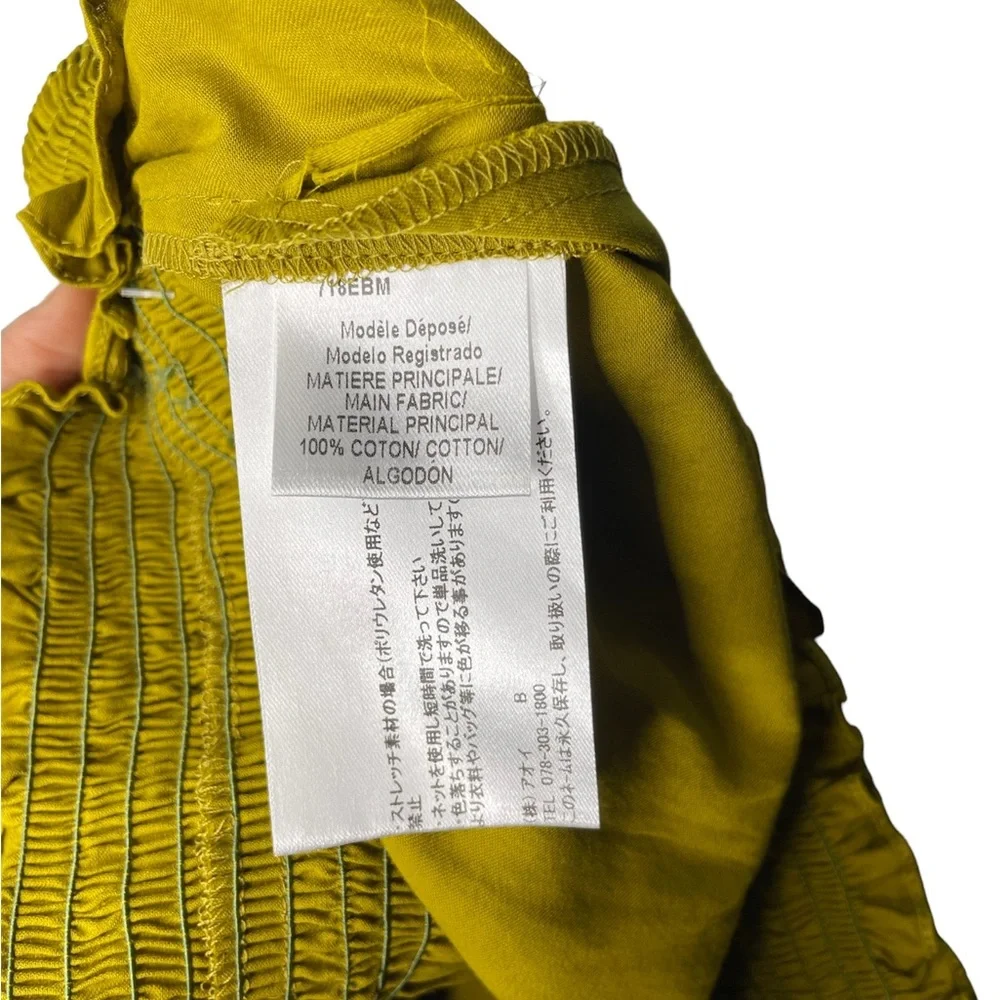 Paule KA Paris paper bag waist women’s green pleated skirt size 2